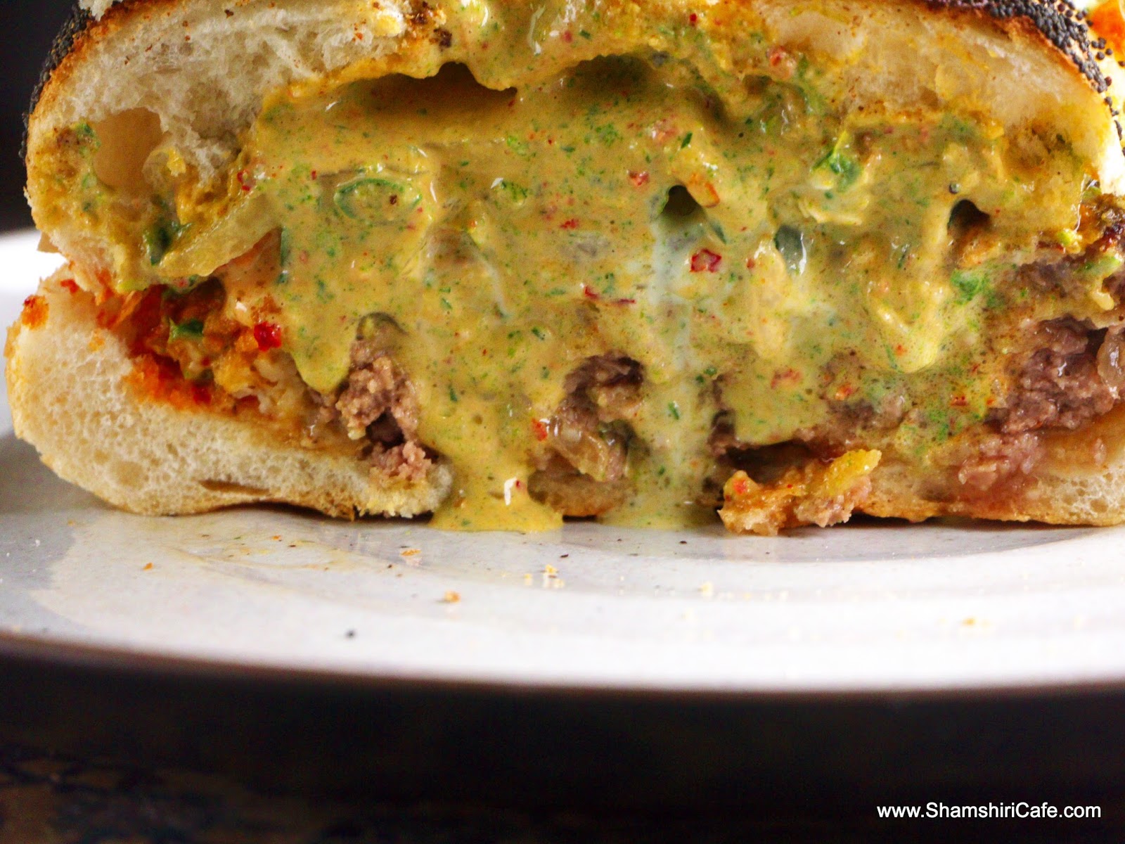 Tempura fried burger