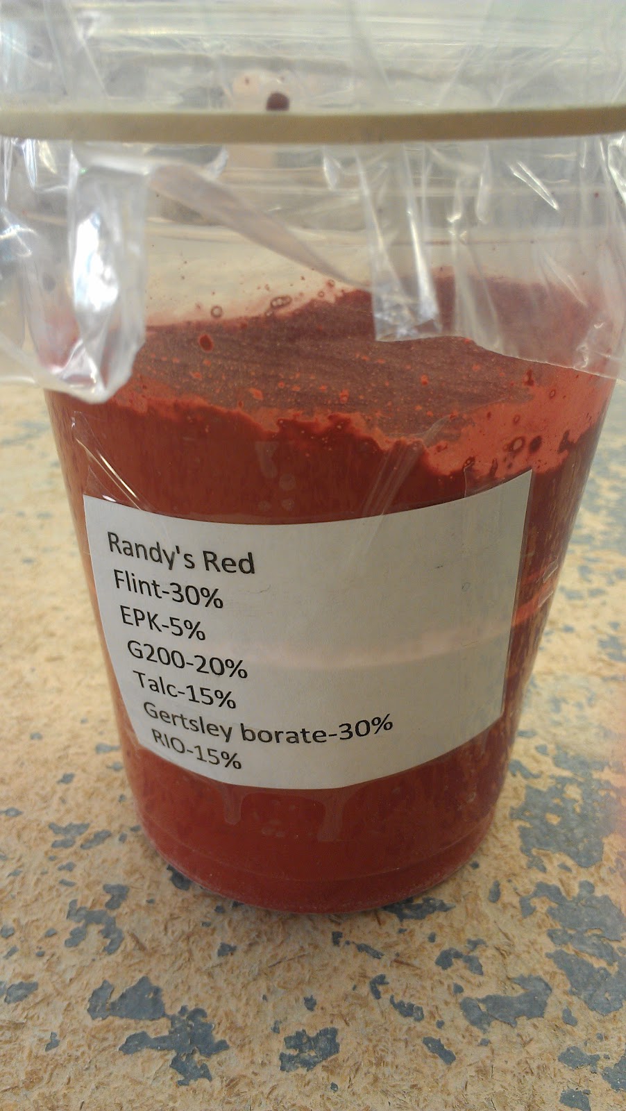 ART 368 Ceramic Materials and Effects Glaze Samples