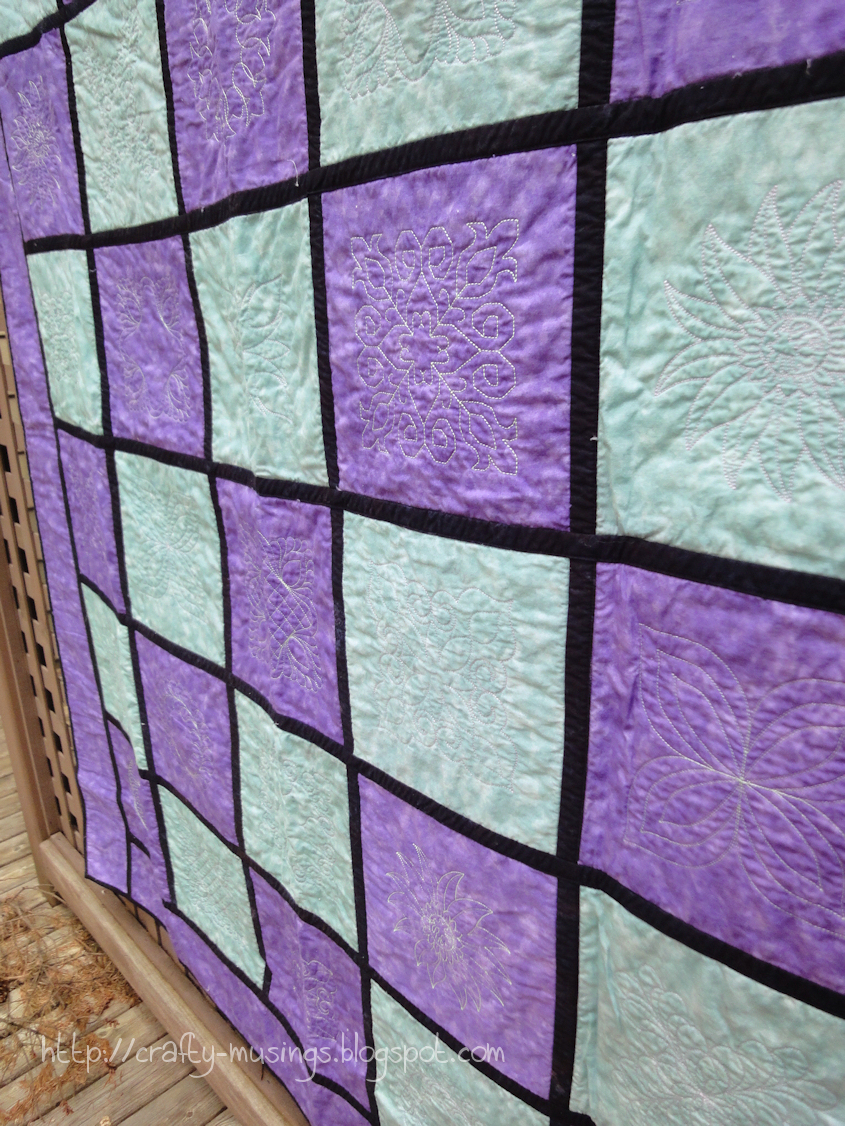 Crafty Musings Reversible Embroidered Quilt