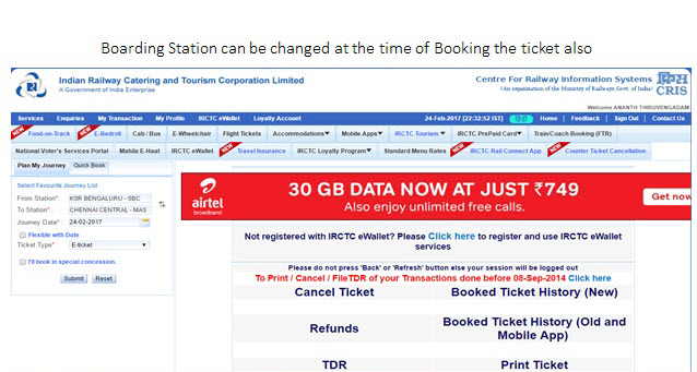 How To Change Boarding Station In Ixigo How to Change the Boarding Point in IRCTC