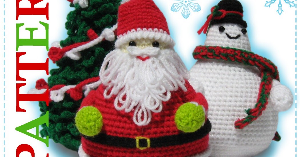 Chistmas Set Amigurumi Pattern is now Available on Amazon Sayjai