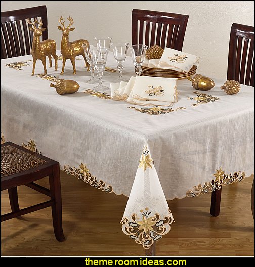Embroidery & Cutwork Tablecloth Embroidery & Cutwork Tablecloth