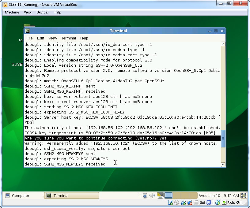 Add fingerprint to known hosts