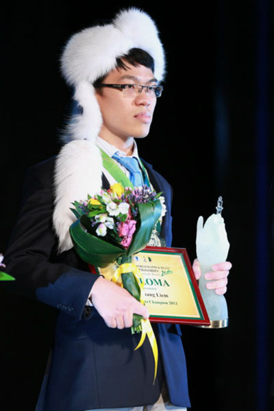 Quang Liêm vô địch thế giới cờ chớp 2013