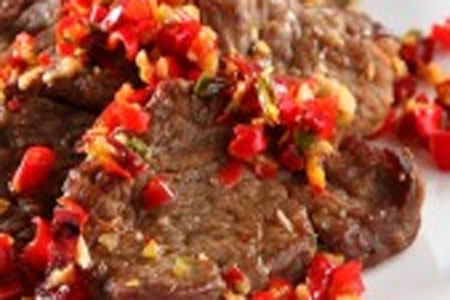 Daging Goreng dengan Bumbu Pedas