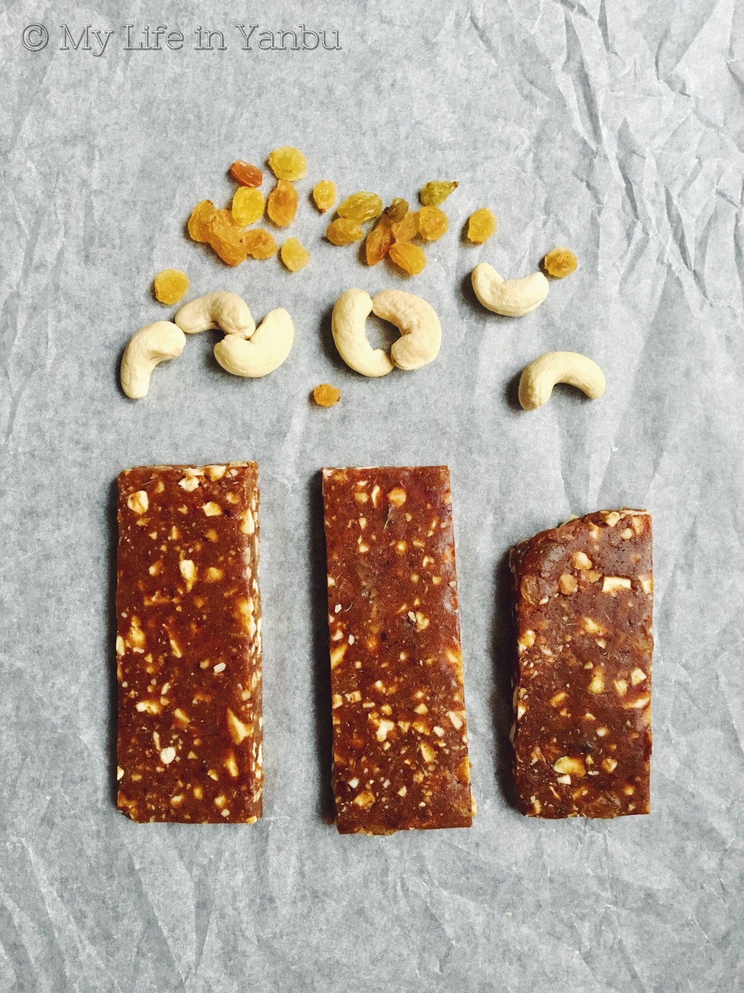 No Bake Dates Energy Bars Almond Chocolate Cashew Raisins Peanut