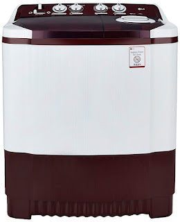 LG Semi-Automatic 7.5 kg  Top Loading Washing Machine (P8541R3SA, Burgundy)