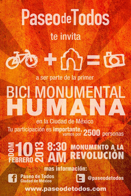 Paseo de todos invita a participar en la Bici Monumental Humana