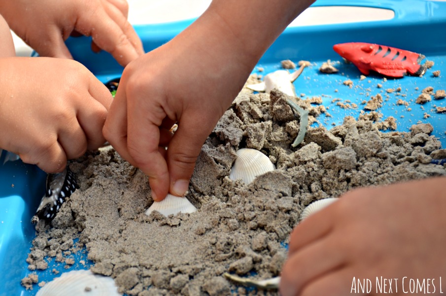 Sand Foam Sensory Dough Recipe for Kids And Next Comes L Hyperlexia