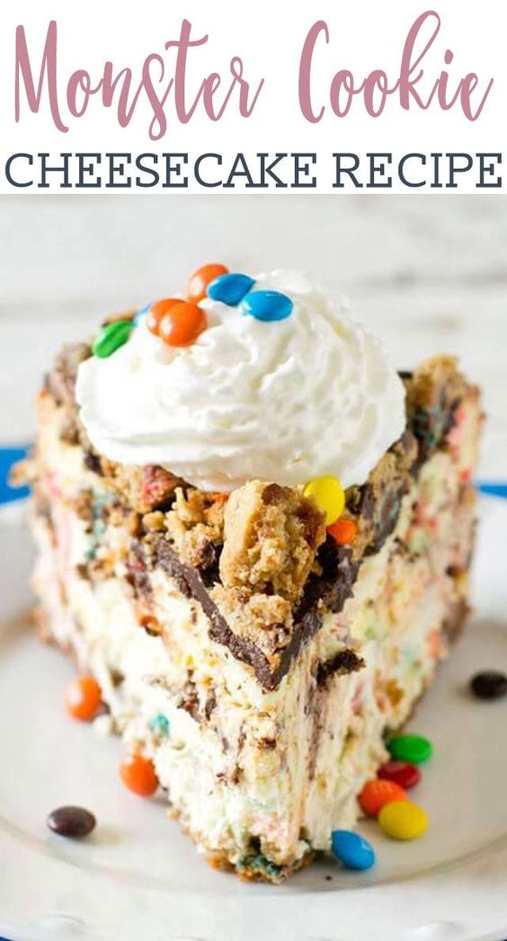 MONSTER COOKIE CHEESECAKE