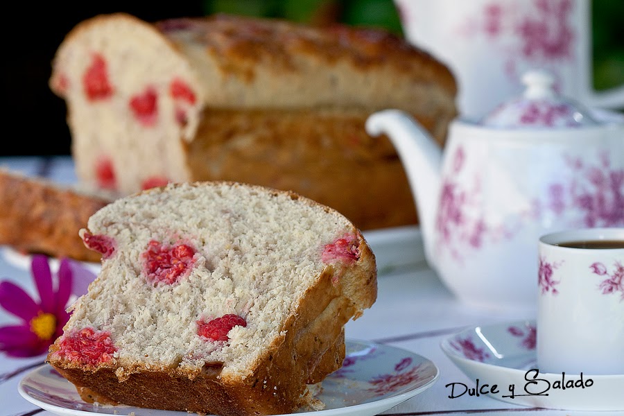 Pan de Calabacín y Frambuesas