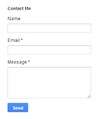 Add Google Official Contact Form Widget to Blogger