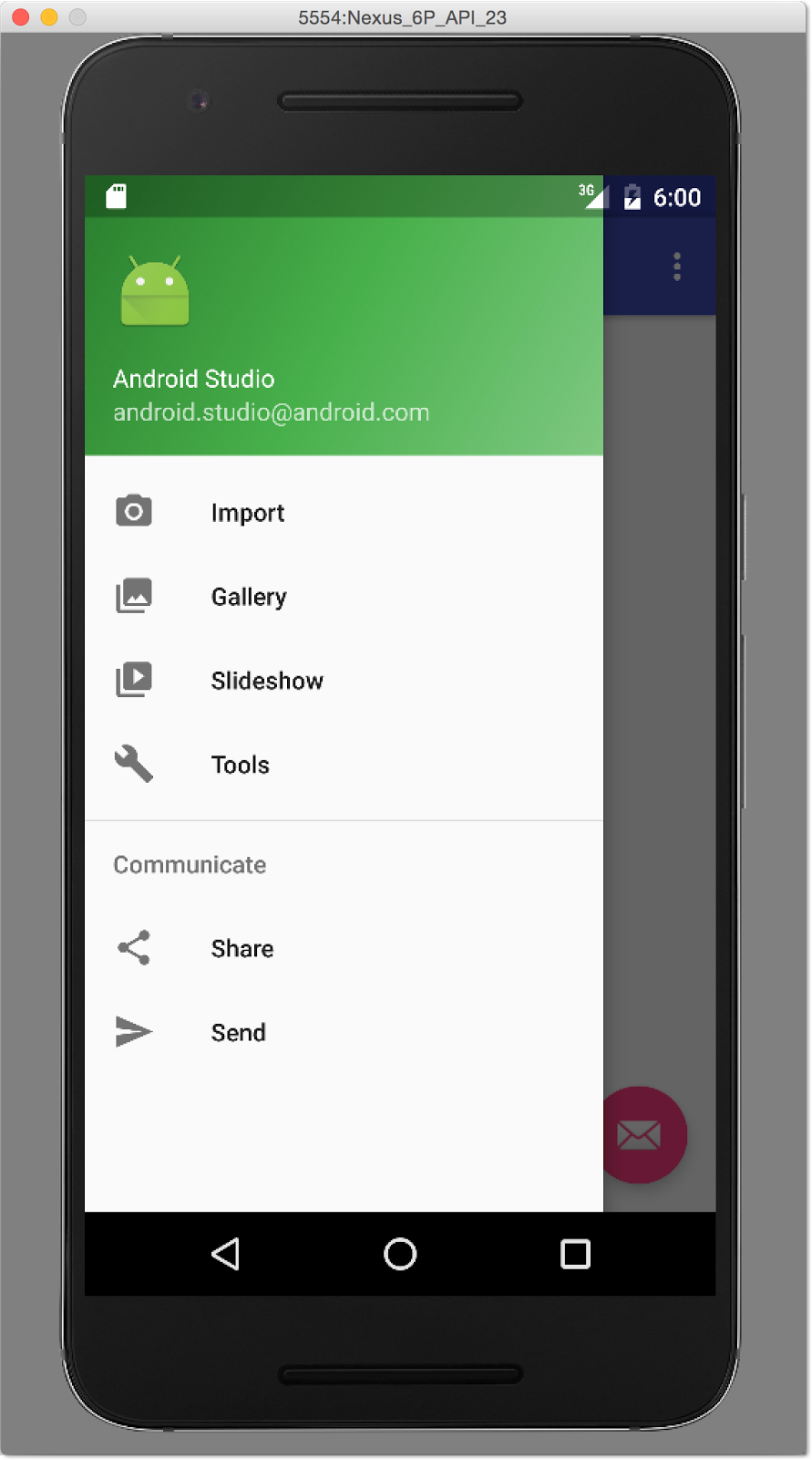 android studio theme template