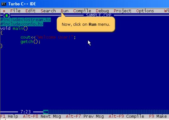 How to use Turbo C/C++