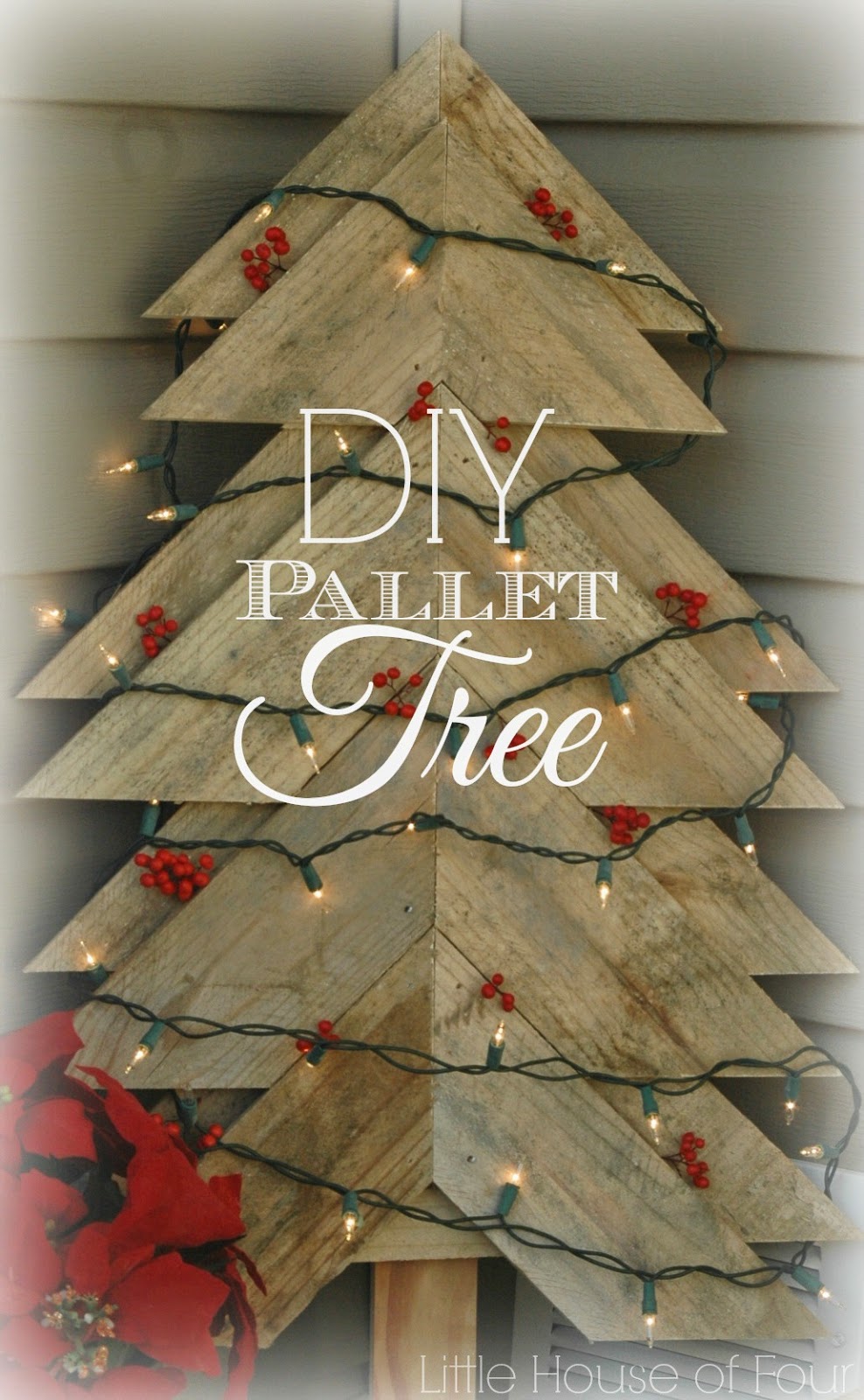 Pallet tree with lights