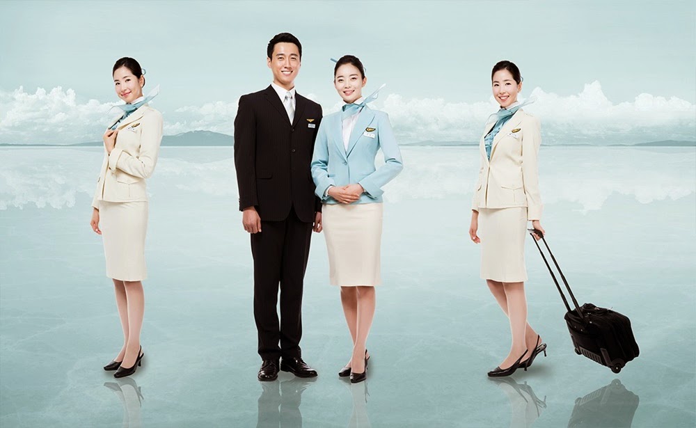 Korean air stewardess uniform