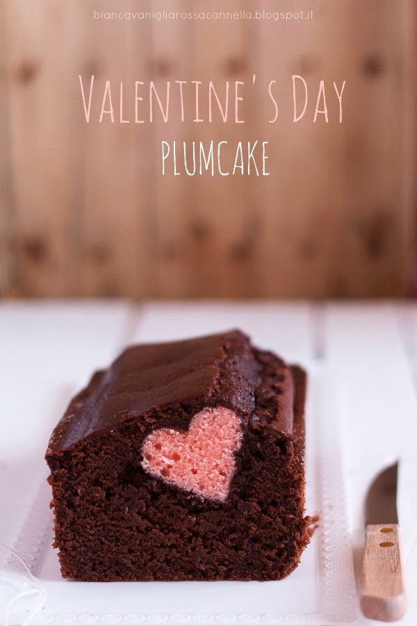 plumcake al cacao con cuore  #valentine'sday1