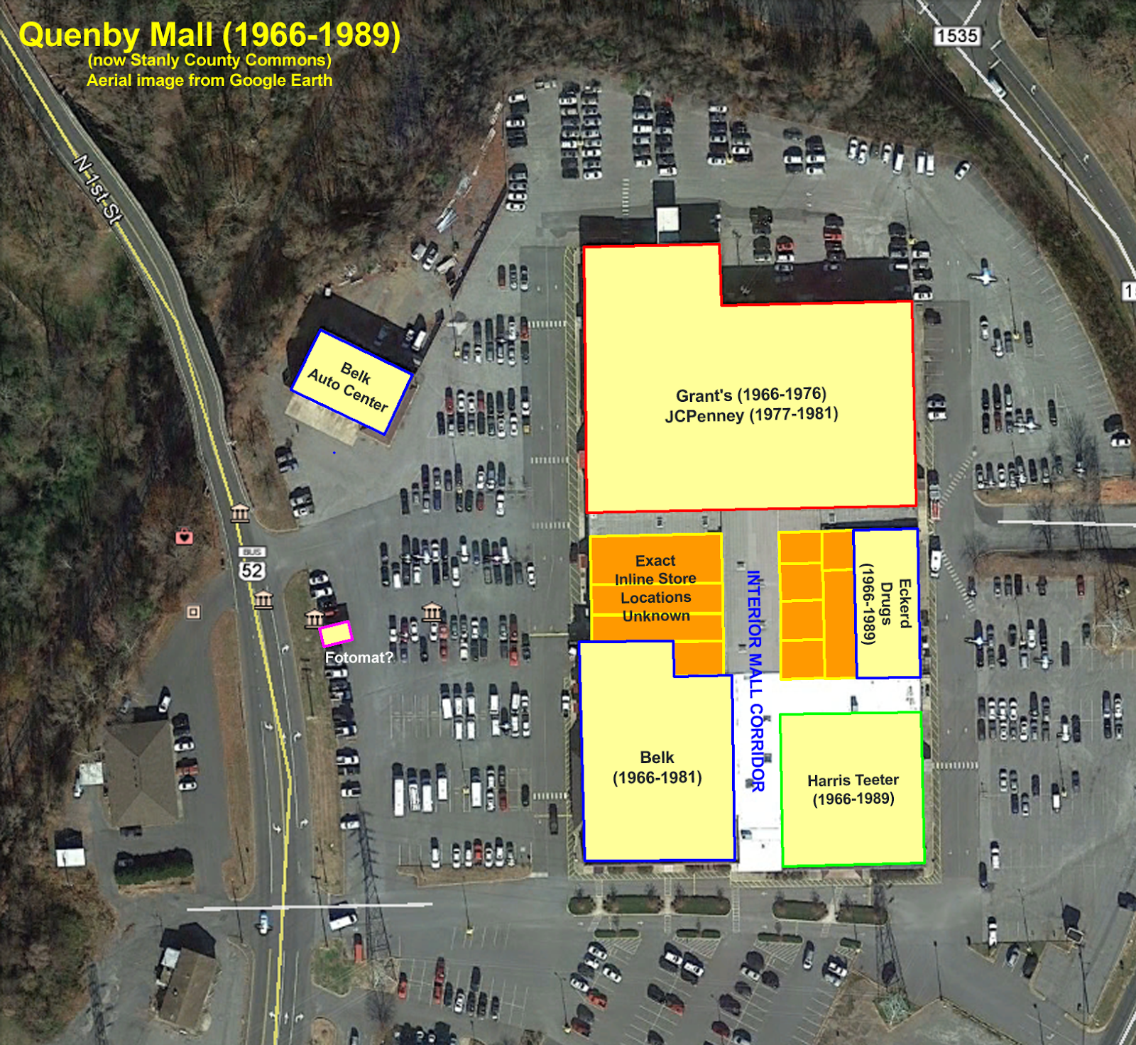 Sky City Retail History Quenby Mall Albemarle, NC