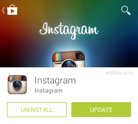 Update - Play Store - Cara Meng-Update Aplikasi Instagram - Android