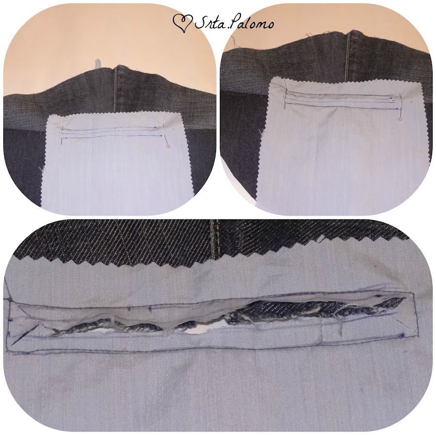 Tutorial riñonera, preparamos bolsillo trasero