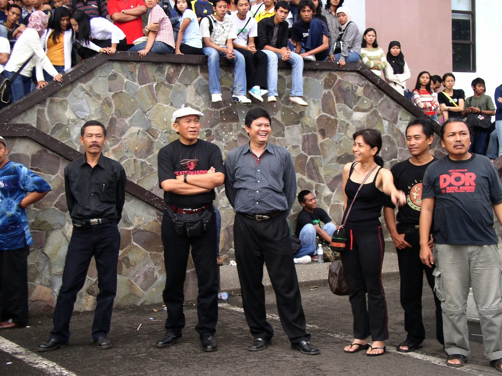 Bersama Putu Wijaya di kampus Unpas Setiabudi.