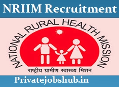 NRHM Recruitment NRHM Recruitment