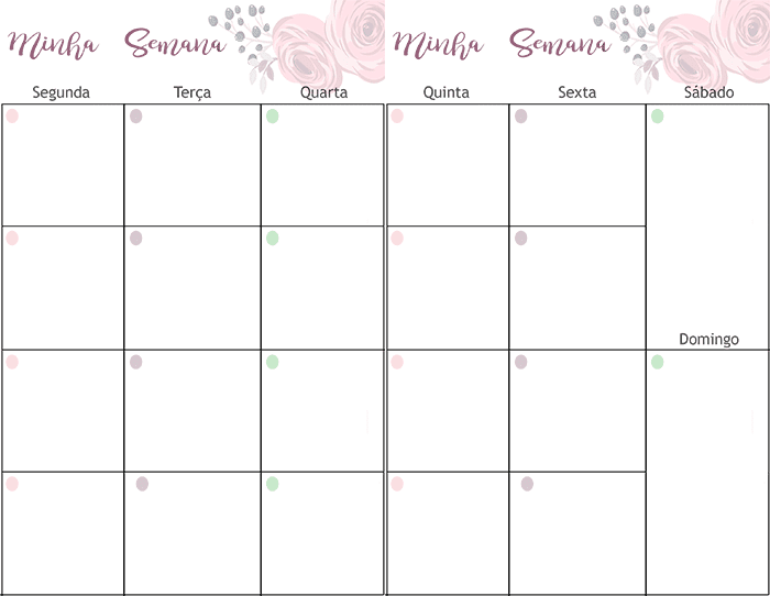 Minha Semana - Planner 2019 Planner 2019 grátis