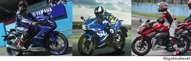 Yamaha R15 2017 vs Suzuki GSX-R150 vs Honda CBR150R Yamaha R15 2017 vs Suzuki GSX-R150 vs Honda CBR150R