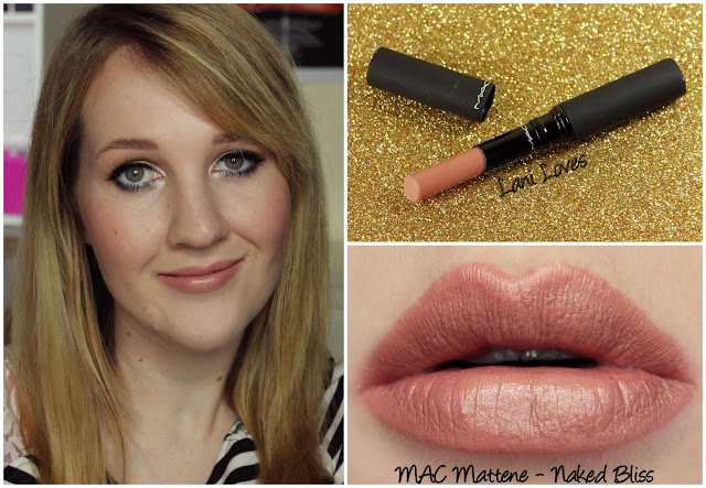 MAC Naked Bliss Mattene lipstick swatch MAC Naked Bliss Mattene lipstick swatch