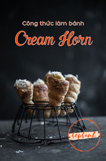 Cách làm bánh Cream Horn ngàn lớp