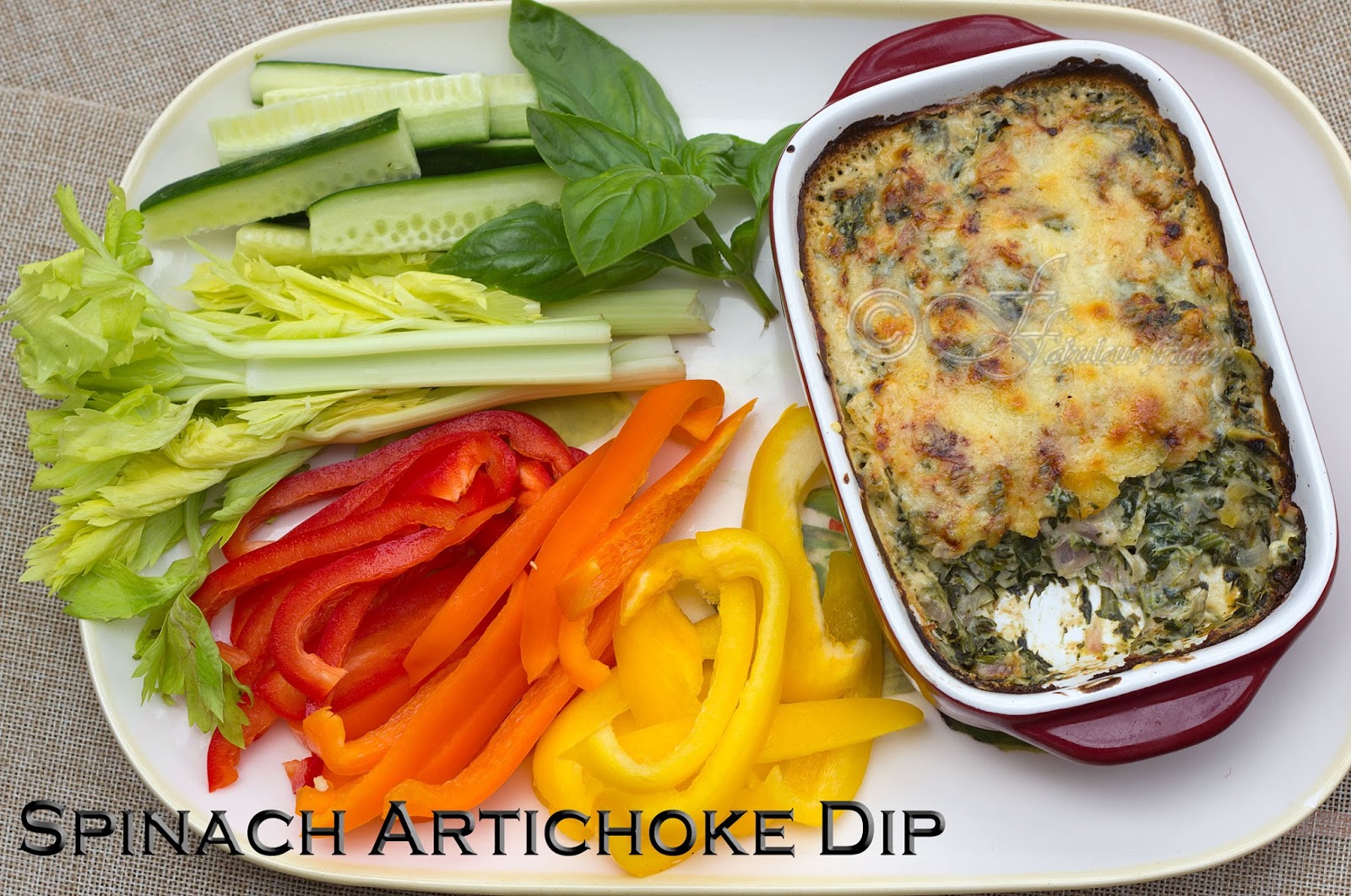 fabulous fridays Spinach Artichoke dip