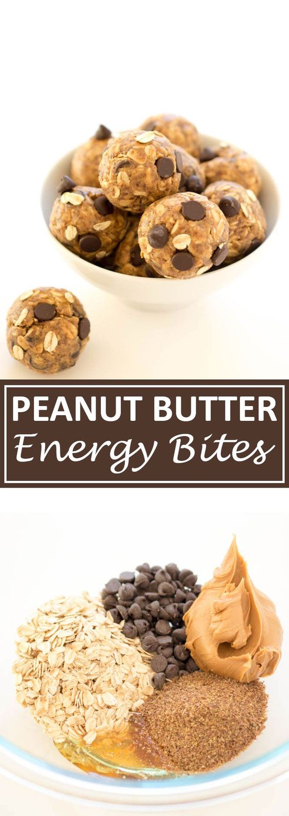No Bake 5 Ingredient Peanut Butter Energy Bites. Loaded with old fashioned oats, peanut butter and flax seeds. A healthy protein packed breakfast or snack! No Bake 5 Ingredient Peanut Butter Energy Bites. Loaded with old fashioned oats, peanut butter and flax seeds. A healthy protein packed breakfast or snack!