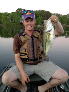 My handsome hubby caught a fish. :)