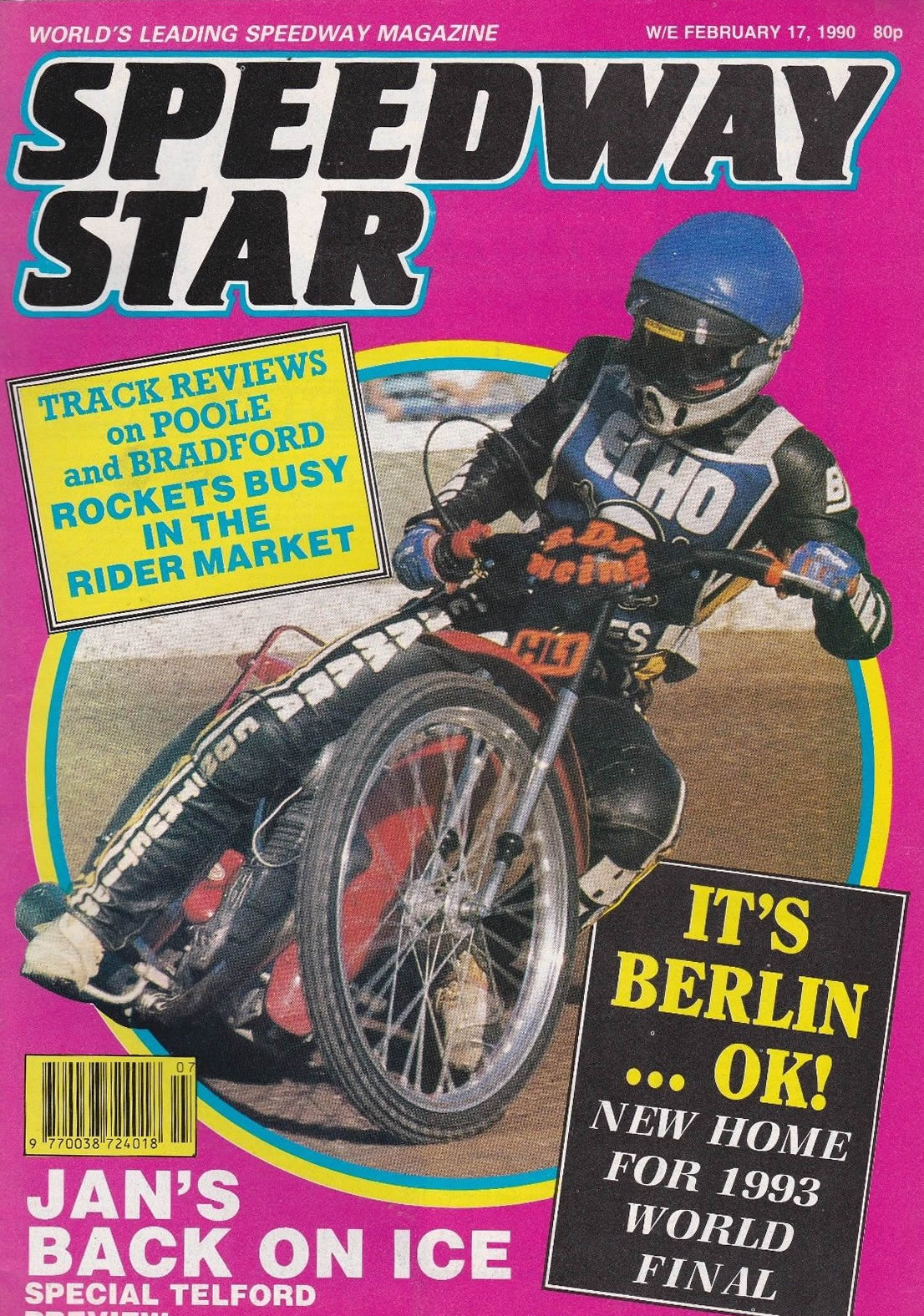 BRITISH FINAL SPECIAL SPEEDWAY STAR MAY 19 1990 