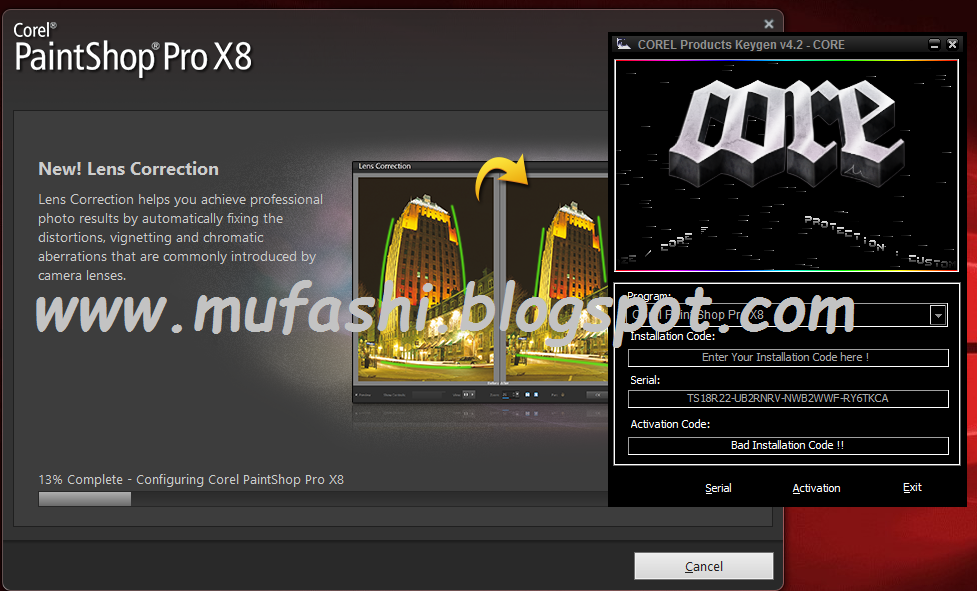 Corel Pro X8 Ultimate Full Crack 32&64 Bit