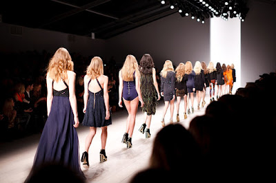 A picture of a fashion week taking place in time. A picture of a fashion week taking place in time.