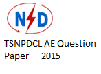 TSNPDCL AE Previous Year Question Paper