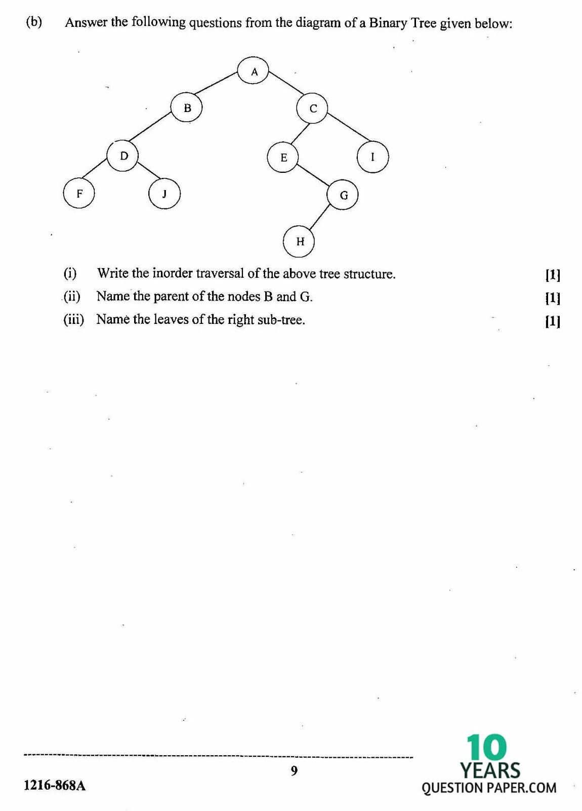 isc 2016 class 12th computer science theory question paper isc 2016 class 12th computer science THEORY question paper