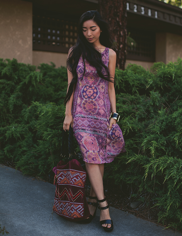 Stephanie Liu of Honey & Silk wearing Three Dots, Stela 9, and BC Footwear
