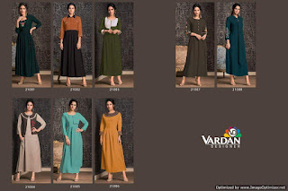 Vardan Designer Miraaz party wear kurtis wholesale and Manufacturer
