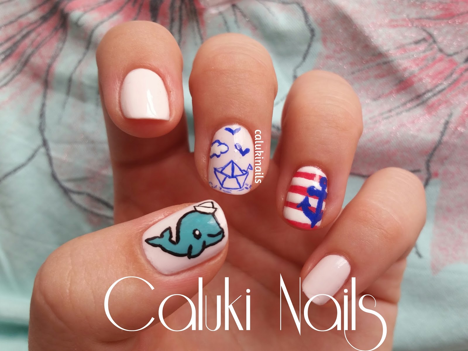 Caluki Nails : Nail art Mix Marinero