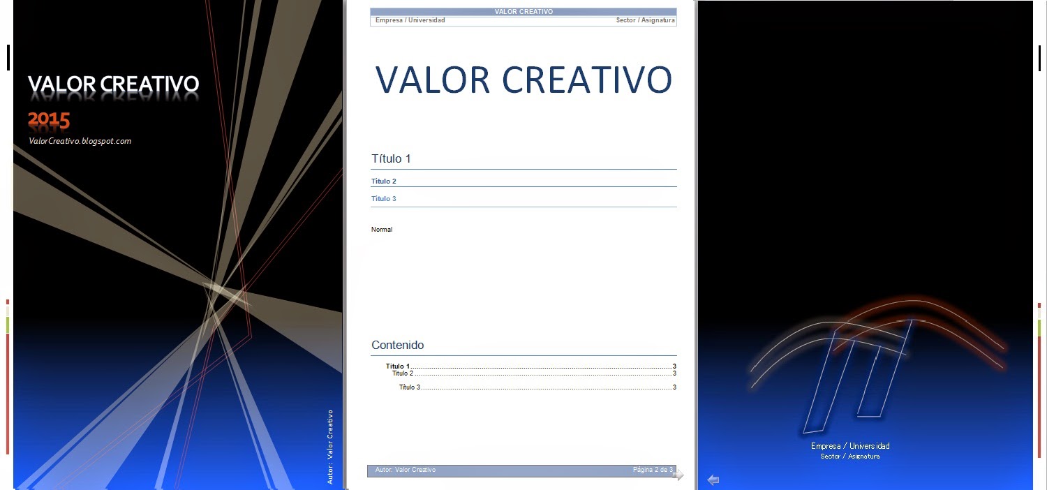 formatos en word para informes
