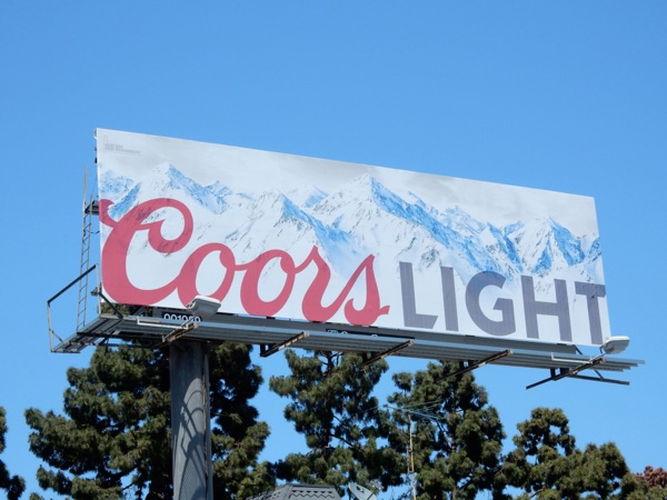 Coors Light May 2015 billboard La Brea Avenue Coors Light May 2015 billboard