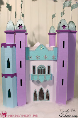 3d paper frozen castle