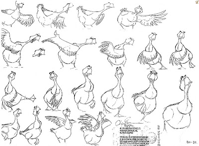 living lines library balto 1995 characters model sheets rooster sheets