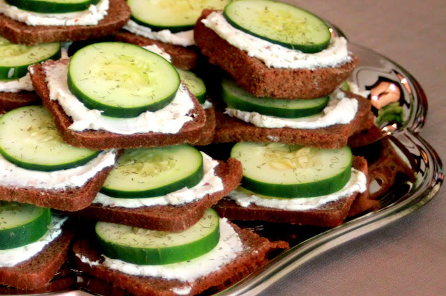 literally, a spoonful: Cucumber Sandwiches {two ways!}