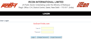 IRCON Admit card