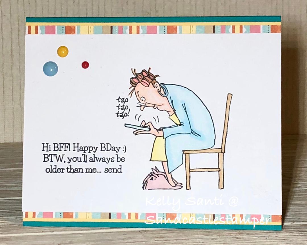 <em>Sandcastle Stamper</em> : CCEE1847: Humorous Birthday :)