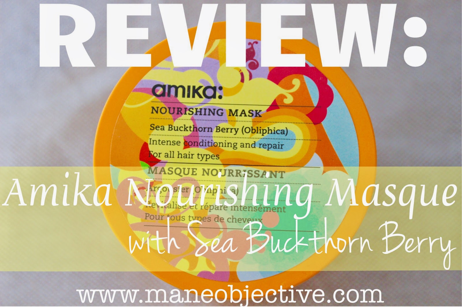 Review: Amika Nourishing Mask with Sea Buckthorn Berry (Obliphica)