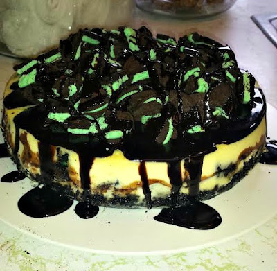 Mint Oreo Cheesecake! Mint Oreo Cheesecake!